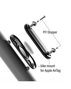 Gesicherte Box für AirTag mit PIT-Stoppern